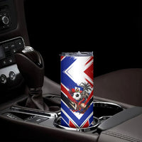Haiti World Football Mondyal 2026 Skinny Tumbler Pride Ayiti Caribbean Culture Patriotic Crest