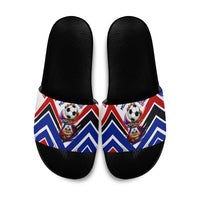 Haiti World Football Mondyal 2026 Slide Sandals Pride Ayiti Caribbean Culture Patriotic Crest