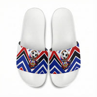 Haiti World Football Mondyal 2026 Slide Sandals Pride Ayiti Caribbean Culture Patriotic Crest