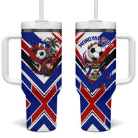 Haiti World Football Mondyal 2026 Tumbler With Handle Pride Ayiti Caribbean Culture Patriotic Crest