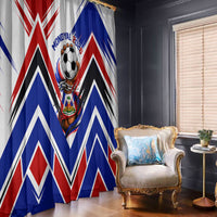 Haiti World Football Mondyal 2026 Window Curtain Pride Ayiti Caribbean Culture Patriotic Crest