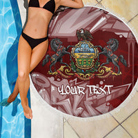 Personalized Pennsylvania Coat Of Arms Beach Blanket Street Art Graffiti Graphic