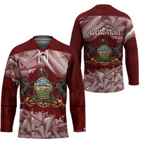 Personalized Pennsylvania Coat Of Arms Hockey Jersey Street Art Graffiti Graphic