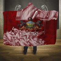 Personalized Pennsylvania Coat Of Arms Hooded Blanket Street Art Graffiti Graphic