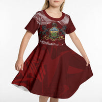 Personalized Pennsylvania Coat Of Arms Kid Short Sleeve Dress Street Art Graffiti Graphic