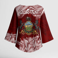 Personalized Pennsylvania Coat Of Arms Kimono Sleeve Blouse Street Art Graffiti Graphic
