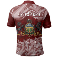 Personalized Pennsylvania Coat Of Arms Polo Shirt Street Art Graffiti Graphic