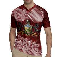 Personalized Pennsylvania Coat Of Arms Rugby Jersey Street Art Graffiti Graphic