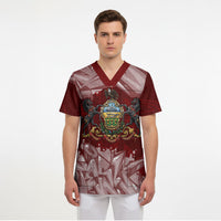 Personalized Pennsylvania Coat Of Arms Scrub Top Street Art Graffiti Graphic