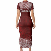 Personalized Pennsylvania Coat Of Arms Short Sleeve Bodycon Dress Street Art Graffiti Graphic