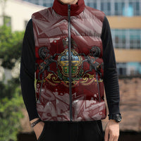 Personalized Pennsylvania Coat Of Arms Sleeveless Puffer Jacket Street Art Graffiti Graphic