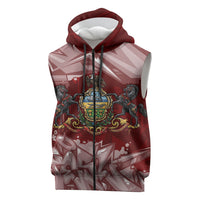Personalized Pennsylvania Coat Of Arms Sleeveless Zip Hoodie Street Art Graffiti Graphic