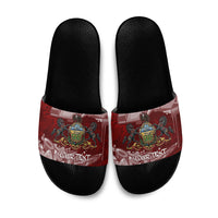 Personalized Pennsylvania Coat Of Arms Slide Sandals Street Art Graffiti Graphic