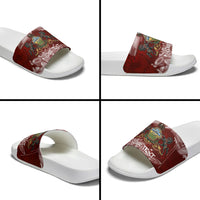 Personalized Pennsylvania Coat Of Arms Slide Sandals Street Art Graffiti Graphic