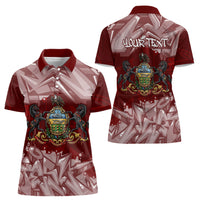 Personalized Pennsylvania Coat Of Arms Women Polo Shirt Street Art Graffiti Graphic