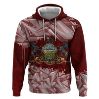 Personalized Pennsylvania Coat Of Arms Zip Hoodie Street Art Graffiti Graphic