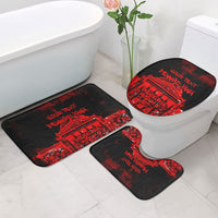 Personalized Pennsylvania Philadelphia Museum Of Art Bathroom Set Red Grunge Paint Splatter Graphic