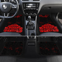 Personalized Pennsylvania Philadelphia Museum Of Art Car Mats Red Grunge Paint Splatter Graphic