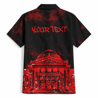 Personalized Pennsylvania Philadelphia Museum Of Art Hawaiian Shirt Red Grunge Paint Splatter Graphic