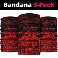 Personalized Pennsylvania Philadelphia Museum Of Art Neck Gaiter Red Grunge Paint Splatter Graphic
