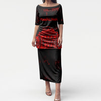 Personalized Pennsylvania Philadelphia Museum Of Art Puletasi Red Grunge Paint Splatter Graphic