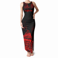 Personalized Pennsylvania Philadelphia Museum Of Art Tank Maxi Dress Red Grunge Paint Splatter Graphic