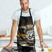 Personalized New Mexico Route 66 Classic Car Apron Desert Cactus Grunge Paint Splatter Vintage Road Trip