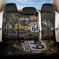 Personalized New Mexico Route 66 Classic Car Back Car Seat Cover Desert Cactus Grunge Paint Splatter Vintage Road Trip