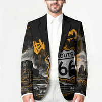Personalized New Mexico Route 66 Classic Car Blazer Desert Cactus Grunge Paint Splatter Vintage Road Trip