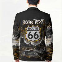 Personalized New Mexico Route 66 Classic Car Blazer Desert Cactus Grunge Paint Splatter Vintage Road Trip
