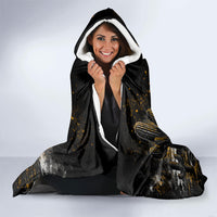 Personalized New Mexico Route 66 Classic Car Hooded Blanket Desert Cactus Grunge Paint Splatter Vintage Road Trip