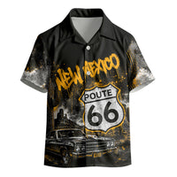 Personalized New Mexico Route 66 Classic Car Kid Hawaiian Shirt Desert Cactus Grunge Paint Splatter Vintage Road Trip