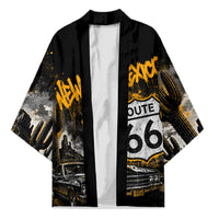 Personalized New Mexico Route 66 Classic Car Kimono Desert Cactus Grunge Paint Splatter Vintage Road Trip