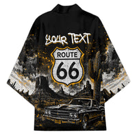 Personalized New Mexico Route 66 Classic Car Kimono Desert Cactus Grunge Paint Splatter Vintage Road Trip