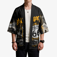 Personalized New Mexico Route 66 Classic Car Kimono Desert Cactus Grunge Paint Splatter Vintage Road Trip