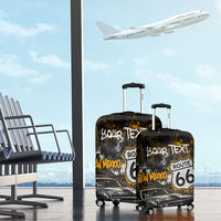 Personalized New Mexico Route 66 Classic Car Luggage Cover Desert Cactus Grunge Paint Splatter Vintage Road Trip