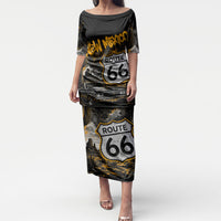 Personalized New Mexico Route 66 Classic Car Puletasi Desert Cactus Grunge Paint Splatter Vintage Road Trip