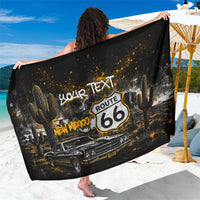 Personalized New Mexico Route 66 Classic Car Sarong Desert Cactus Grunge Paint Splatter Vintage Road Trip