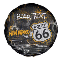 Personalized New Mexico Route 66 Classic Car Spare Tire Cover Desert Cactus Grunge Paint Splatter Vintage Road Trip