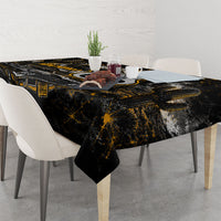 Personalized New Mexico Route 66 Classic Car Tablecloth Desert Cactus Grunge Paint Splatter Vintage Road Trip