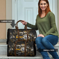 Personalized New Mexico Route 66 Classic Car Travel Bag Desert Cactus Grunge Paint Splatter Vintage Road Trip