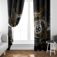 Personalized New Mexico Route 66 Classic Car Window Curtain Desert Cactus Grunge Paint Splatter Vintage Road Trip
