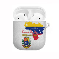 Venezuela Flag Day 220th Anniversary AirPods Case Patriotic Map Coat Of Arms Subtle