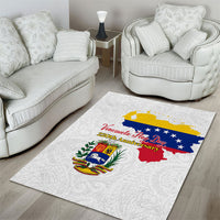 Venezuela Flag Day 220th Anniversary Area Rug Patriotic Map Coat Of Arms Subtle
