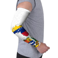 Venezuela Flag Day 220th Anniversary Arm Sleeves Patriotic Map Coat Of Arms Subtle
