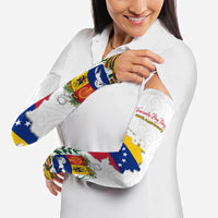 Venezuela Flag Day 220th Anniversary Arm Sleeves Patriotic Map Coat Of Arms Subtle