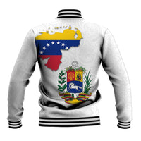 Venezuela Flag Day 220th Anniversary Baseball Jacket Patriotic Map Coat Of Arms Subtle