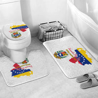 Venezuela Flag Day 220th Anniversary Bathroom Set Patriotic Map Coat Of Arms Subtle