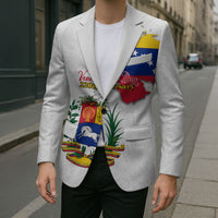 Venezuela Flag Day 220th Anniversary Blazer Patriotic Map Coat Of Arms Subtle