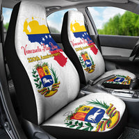 Venezuela Flag Day 220th Anniversary Car Seat Cover Patriotic Map Coat Of Arms Subtle